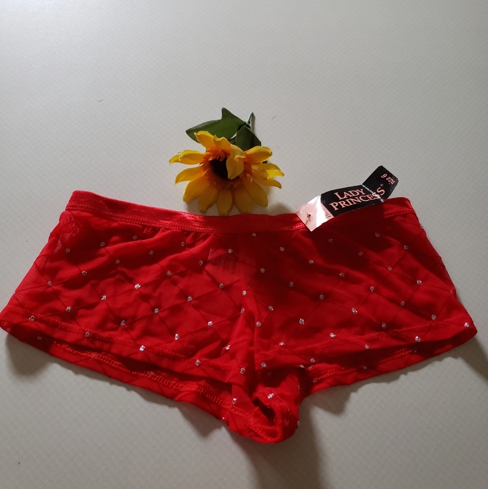 New Lady Princess Sexy Red Cheeky Panty